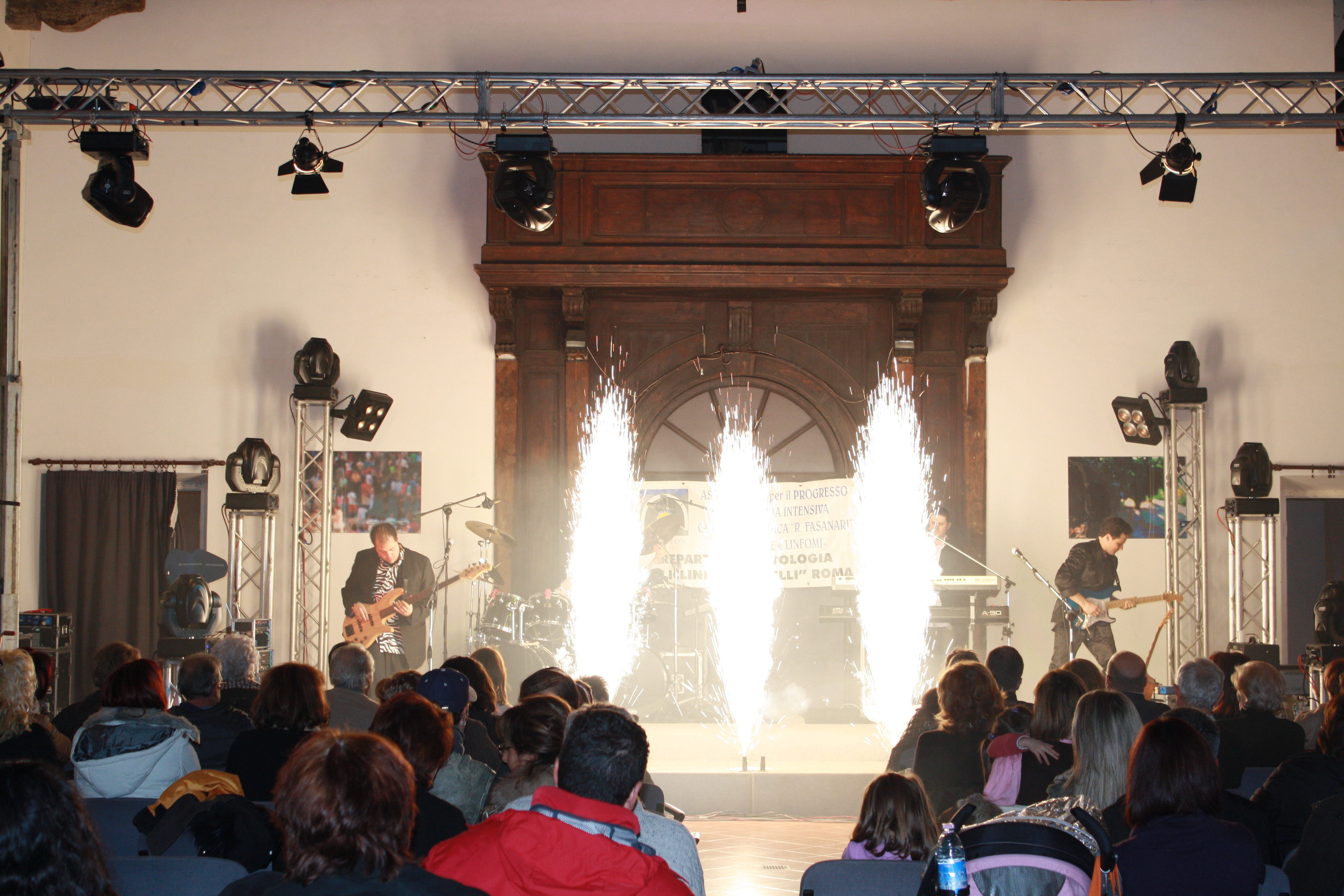 Effetti pirotecnici durante lo show – Amici Per Sempre